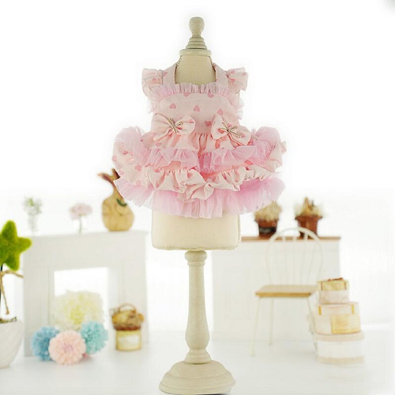 Product Introduction of Quần Áo Cho Chó, Váy Mùa Hè Teddy, Tình Yêu Dễ Thương, Phong Cách Lolita, Làm Bằng Vải Tuyn, Thích Hợp Cho Chó Con, Có Kích Thước XS, S, M, L, XL 12