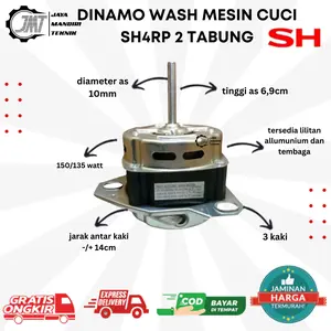 JMT - DINAMO WASH / PENCUCI MESIN CUCI SH4RP 2 TABUNG 6-14KG
