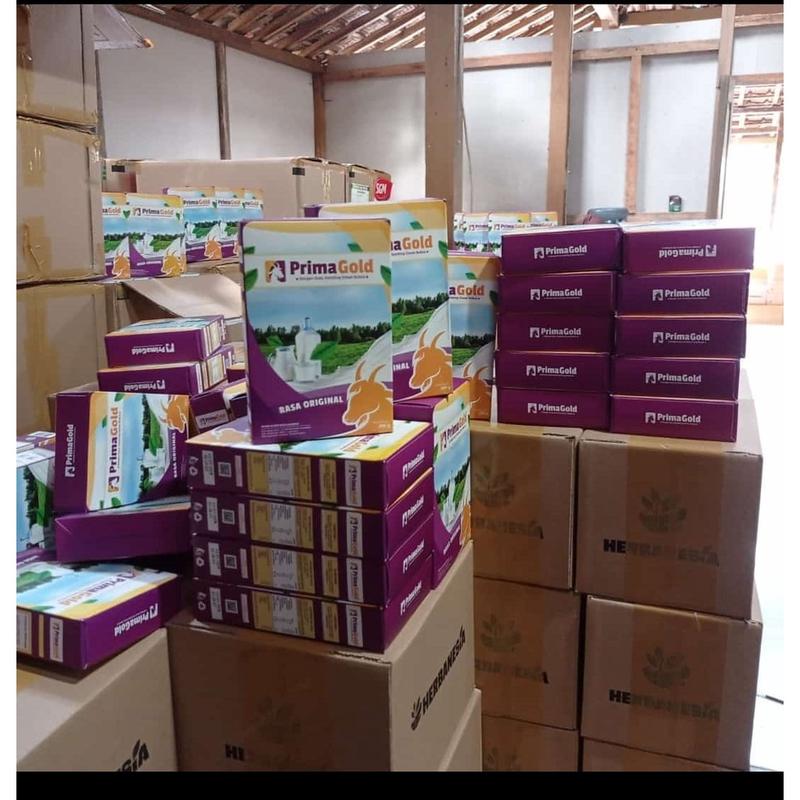 PAKET 5 BOX SUSU KAMBING ETAWA ASLI PRIMAGOLD ORIGINAL BUBUK SUSU KAMBING UNTUK ANAK 2