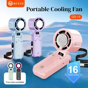 MIXIO GS-13 Kipas Angin Lipat High Speed AC Cooling Fan Turbo Portable 17300Rpm Es Pendingin 4400MAH