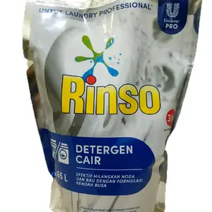 Rinso Matic Deterjen Cair Sabun Cuci Refill 1,65L Efektif Hilangkan Noda dan Bau dengan Formula Rendah Busa
