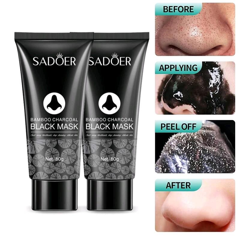 MASKER KOMEDO SADOER BAMBOO CHARCOAL BLACK MASK ORIGINAL 1