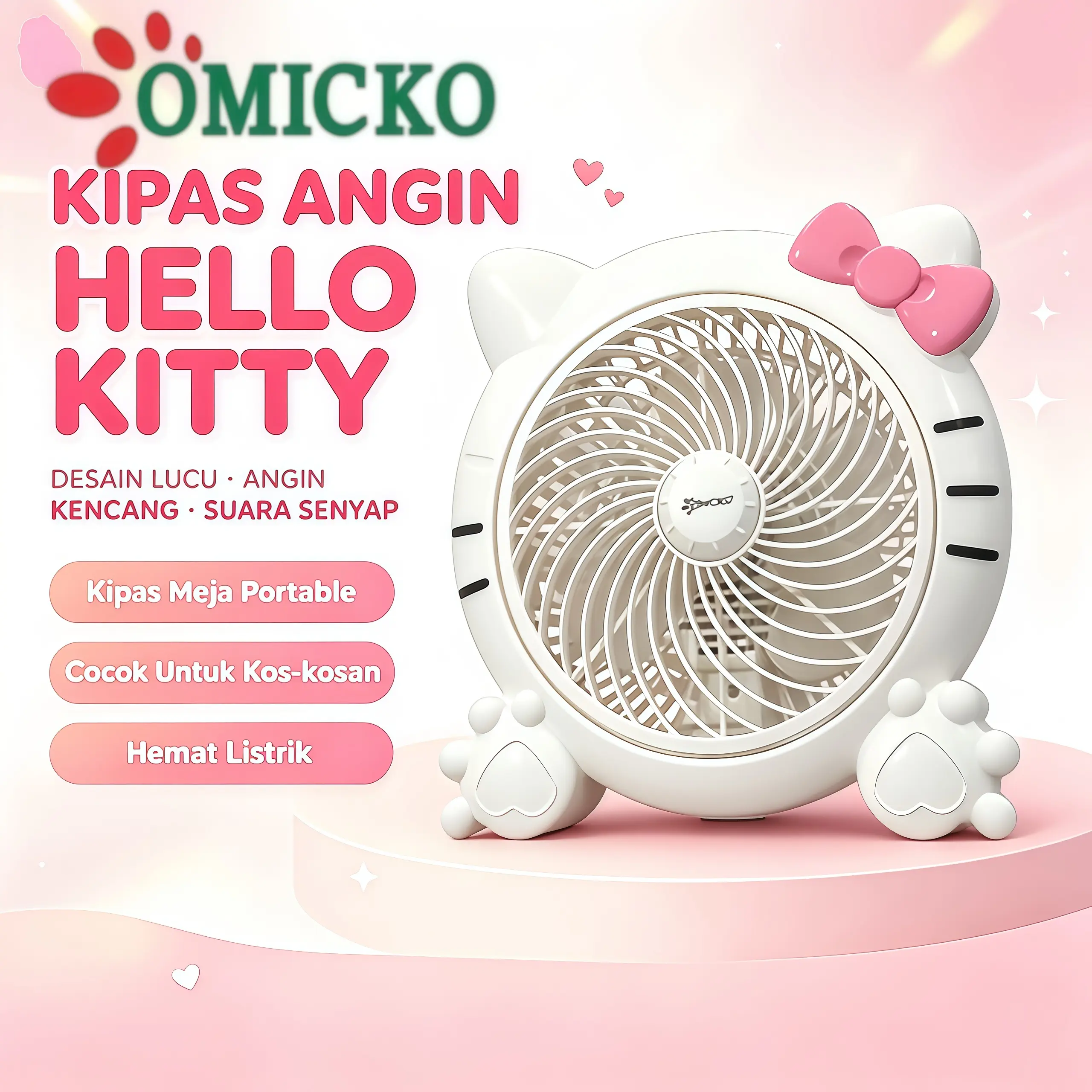 COD Kipas Angin Meja Mini Karakter Lucu Portable Hemat Listrik Daya Rendah Suara Senyap Cocok Kosan Anak Sekolah Kamar Tidur Ruang Tamu Pendingin Ruang Anti Panas Musim Panas Murah Promo Berkualitas Bagus