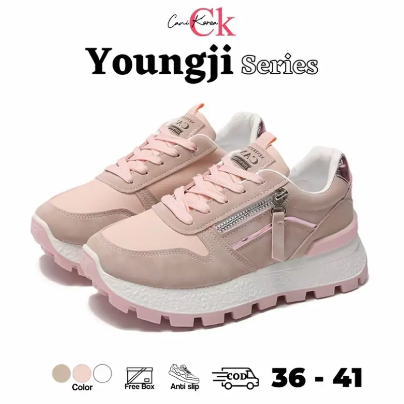 { Ketik Mau 5x } CANIKOREA Youngji sepatu wanita casual sneakers shoes k925