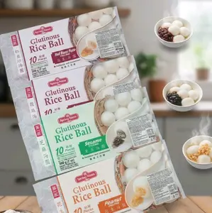 TYJ Glutinous Rice Ball Ronde Frozen 200gram Varian Red Bean Paste Sesame dan Peanut Tasty dan Lezat