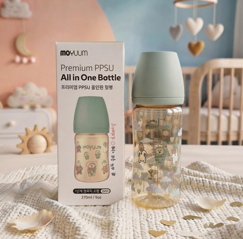 Bình Sữa Moyuum Hàn Quốc Nhựa PPSU : 170ml / 270ml Núm Mềm. Pursuer Baby Dành…