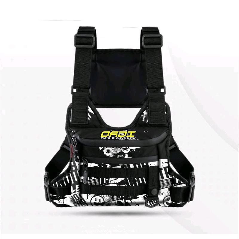 Tas Dada Pria Waterproof Tactical Motif Print/Tas Cowok Kekinian Anti air Terbaru 2025 Pinggang 8