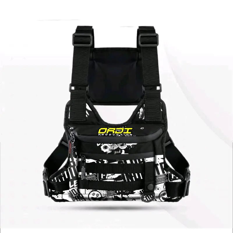 Tas Dada Pria Waterproof Tactical Motif Print/Tas Cowok Kekinian Anti air Terbaru 2025 Pinggang 8