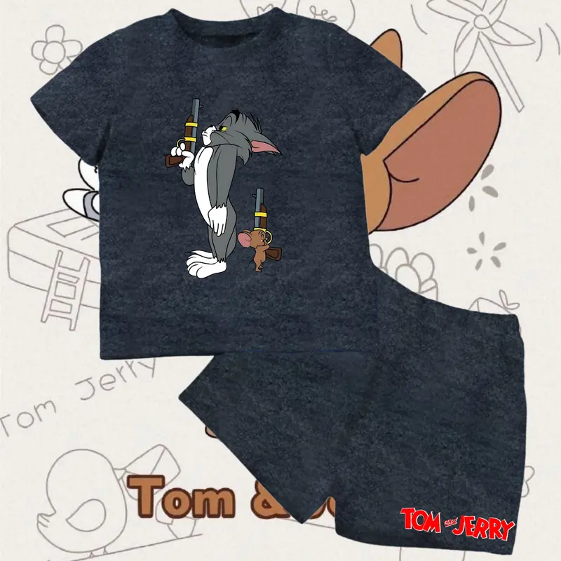 Setelan anak anak gemes Setelan anak Misty Baju Setelan atasan dan bawahan motif misty Muat sampai usia 5 tahun Bahan Katun baju tidur Baju santai anak anak 6