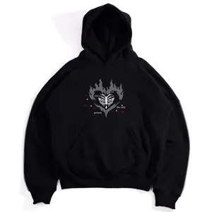 Hoodie Boxy Starboy Reflektif Hitam Not Lying NYALA AETN - 300gsm