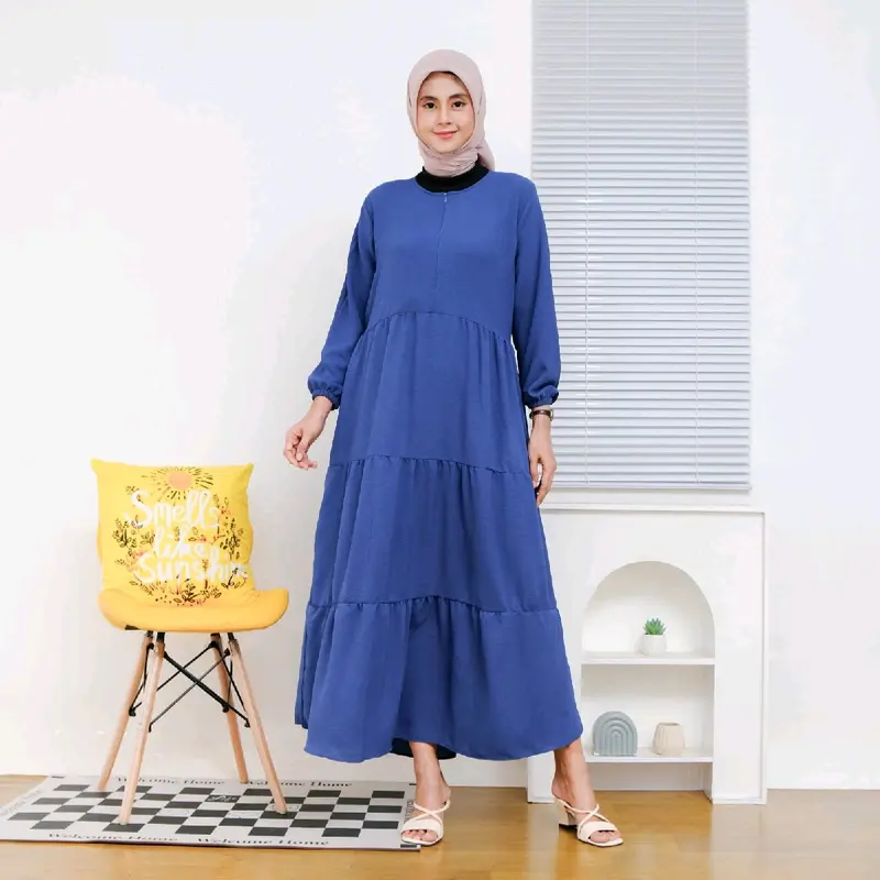 GAMIS SUSUN CRINGKEL DRESS POLOS BUSUI 0