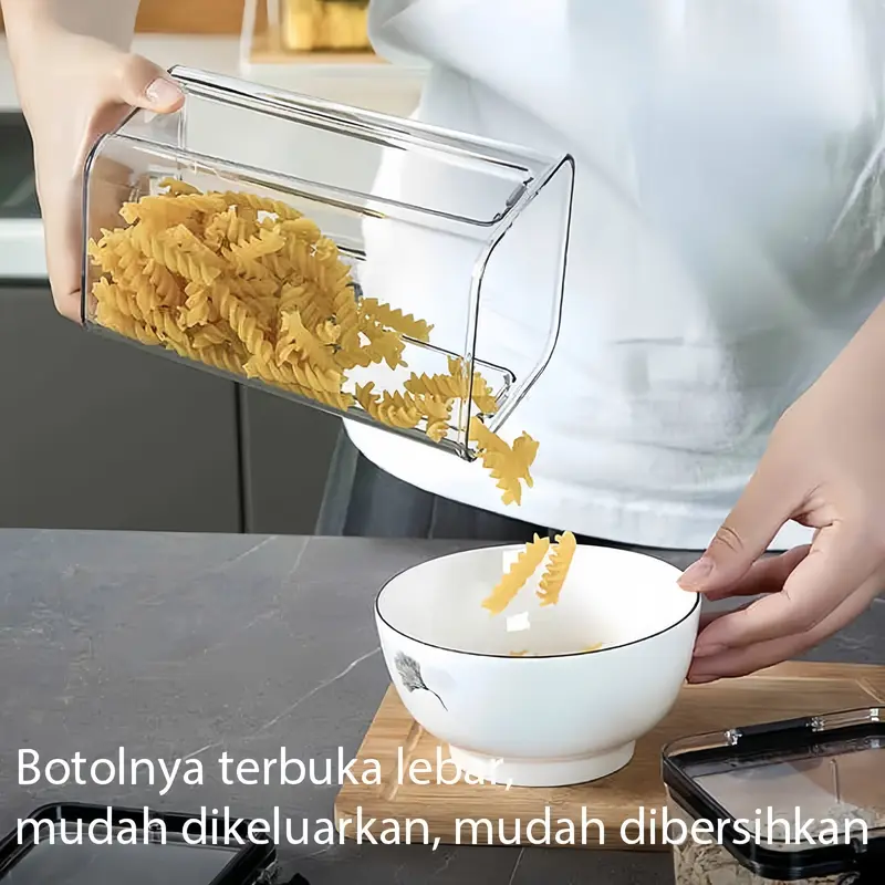 Kedap Udara Bening Cereal Penyimpanan Kontainer Food Storage Jar Container 5