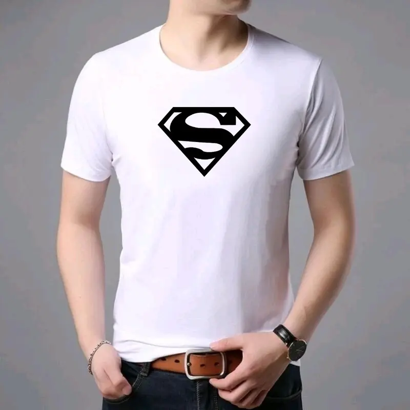 Kaos oblong pria motif superman baju oblong lengan pendek keren atasan cowok cewek Digital Tebal Sablon Distro Nyaman Unisex 1