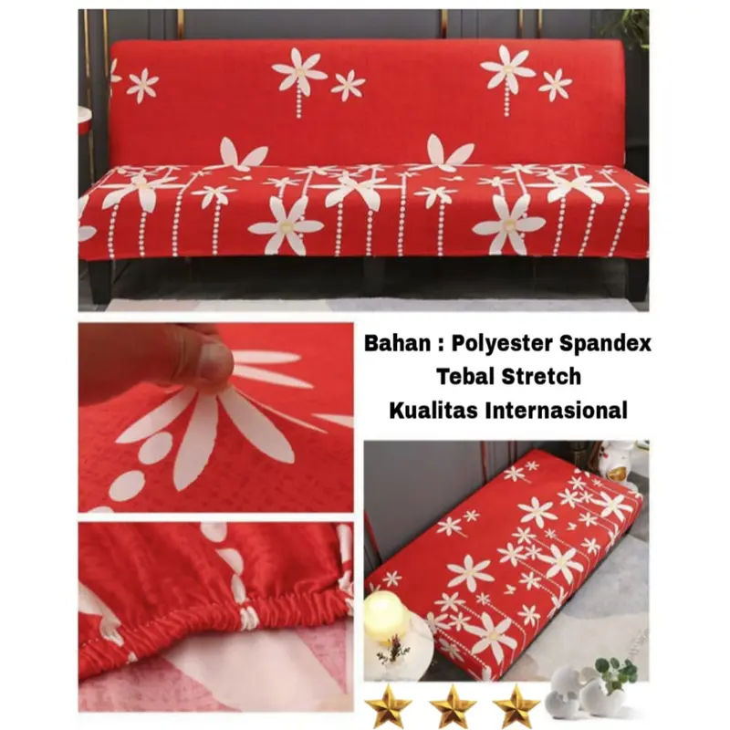Elastic Cover Sofa Bed Size: M n L / Penutup Sarung Sofa Bed Pattern Modern Menarik 5