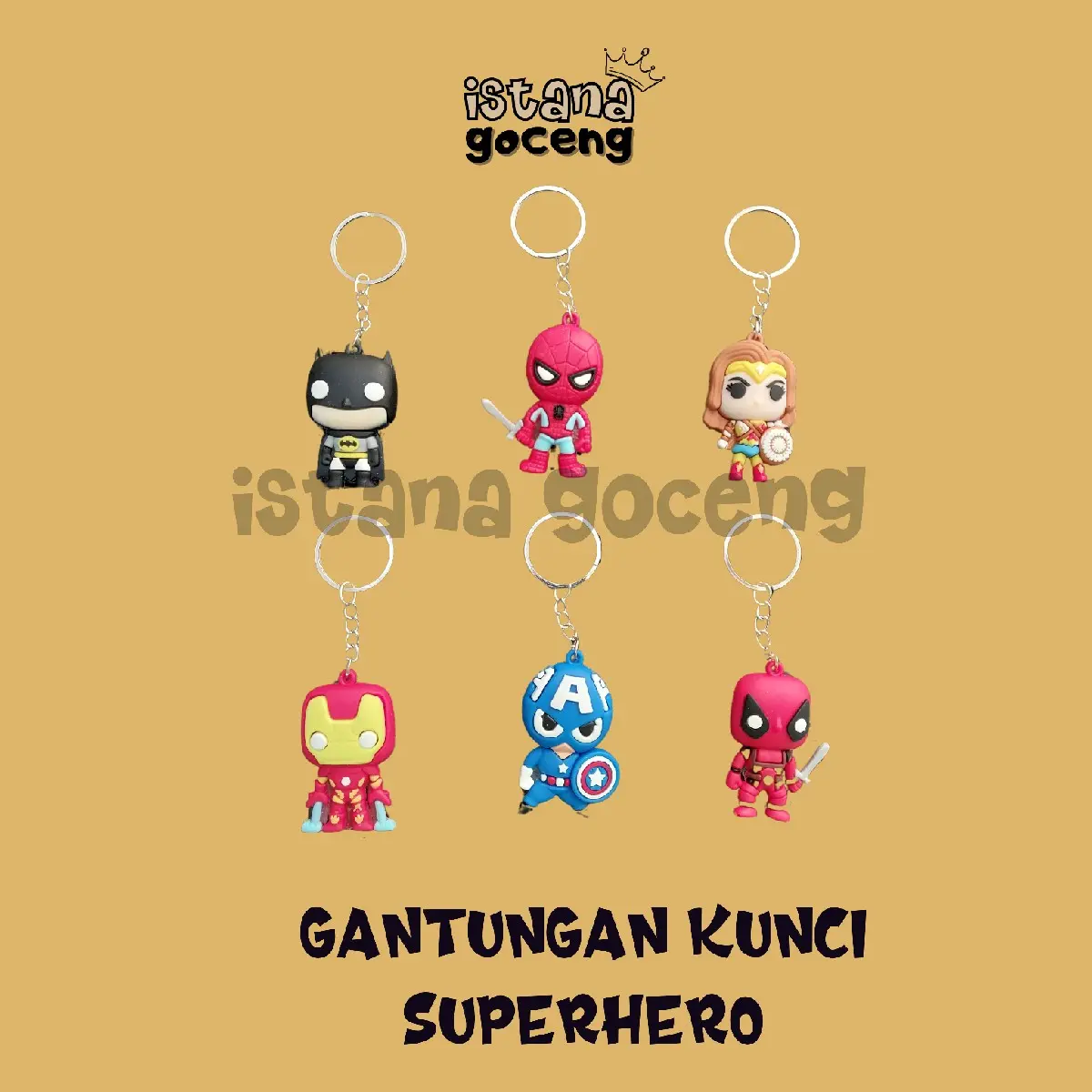 [1pcs] GANTUNGAN KUNCI KARAKTER SUPERHERO