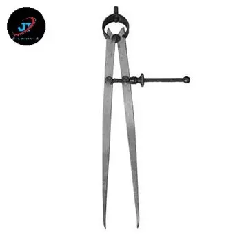 Jangka Bubut Stelan Lurus Dalam Luar Spring Caliper Inside Outside Divider 100-300 mm 4 5 6 8 10 12 Inch 3
