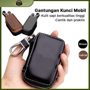 Gantungan Kunci Mobil / Motor Sarung Cover Dompet stnk Kunci Mobil Logo Merk Kendaraan Hitam Zipper Car