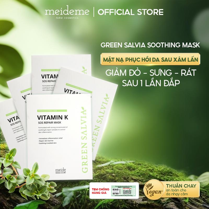  Mặt nạ SOS Vitamin K MEIDEME Green Salvia  5 miếng hộp  