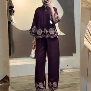 MELODY ONESET BORDIR rayon twill premium basic casuall