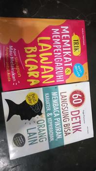 Product Review of paket 2 buku trik memikat & mempengaruhi lawan bicara dan 60 detik langsung bisa membaca pikiran Psychology from r**h 1