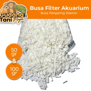 Busa Filter Air Akuarium Biofil 50gr & 100gr - Busa Filter Penyaring Dakron