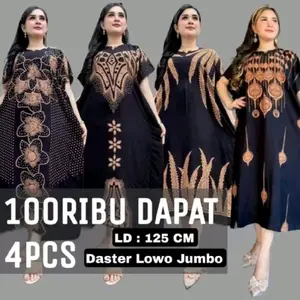 Paket Hemat Daster Lowo Jumbo Busui Santai Rayon Adem Tebal
