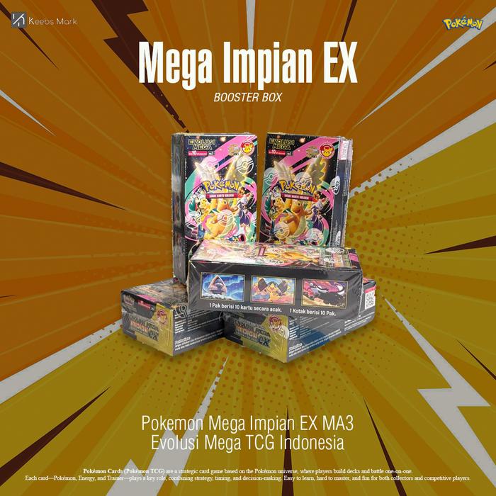 Jual Pokemon Mega Impian EX MA3 Booster Box TCG Indonesia - Jakarta ...