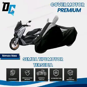 Cover motor Nmax Neo/Turbo Sarung motor Nmaz Neo/Turbo Penutup motor Nmax Neo/Turbo Bahan 2 Lapis Waterproof Anti Debu & Tahan Cakaran Kucing Dilengkapi Karet Pengencang Disekeliling Motorcycle Menutup Rapat