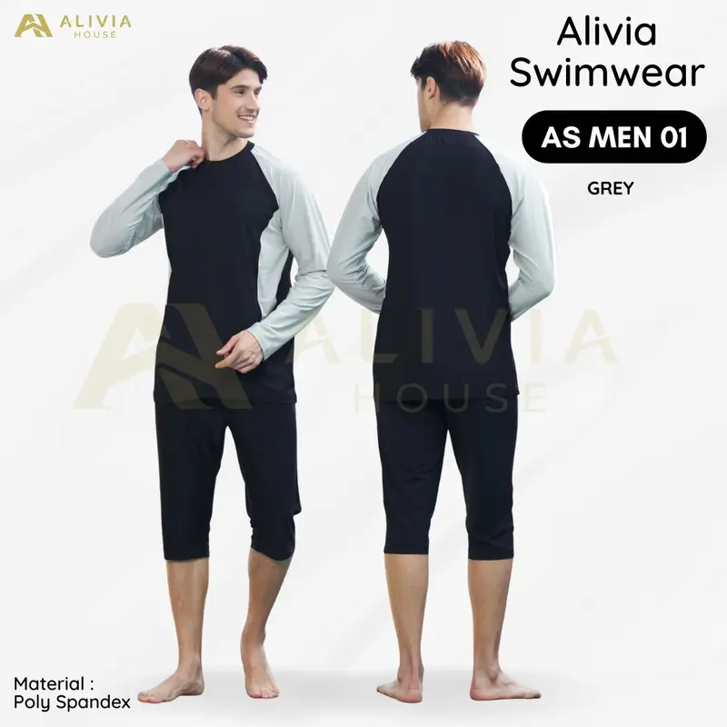Alivia House - Alivia Swimwear AS Men 01 Baju Renang Pria Muslim Dewasa Baju Renang Setelan Laki Laki dewasa 3
