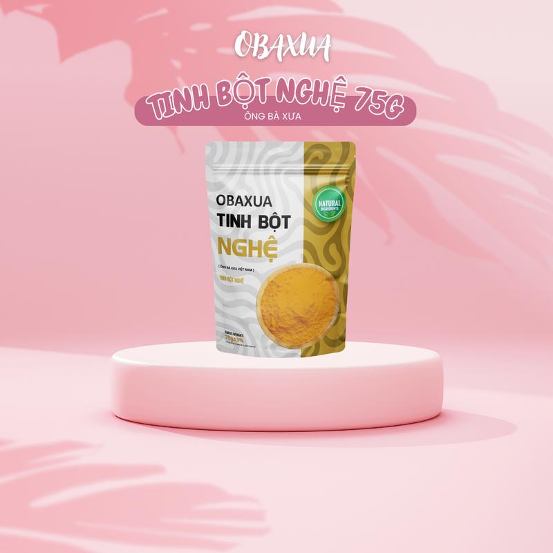  Obaxua - Tinh Bột Nghệ 75gr & 250gr Dùng Cho Mặt Nạ Dưỡng Da Chất Lượng Cao Từ Thương Hiệu Uy Tín 
