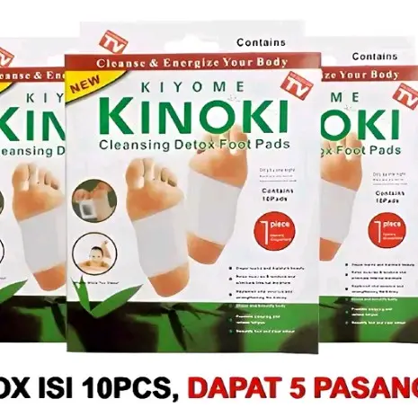 Grosiran Kosmetik PROMO Paket 5 Box Kinoki Gold Detok Foot Pads Koyo Kaki Ginger Patch Hand