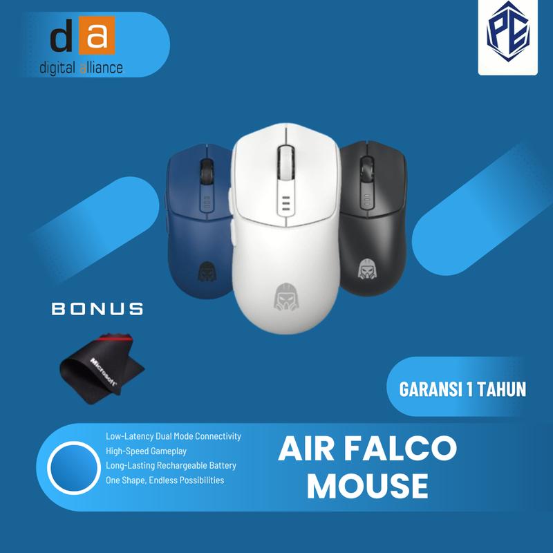 Digital Alliance / DA Air Falco One Ergonomic Dual Mode Connection Gaming Mouse 0