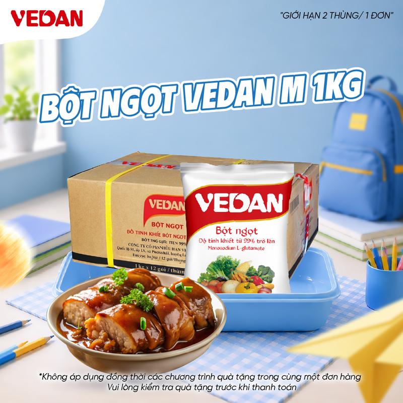 Bột Ngọt Size M 1kg Vedan - Gia Vị Nêm Nếm Cho Món Ngon Hàng Ngày