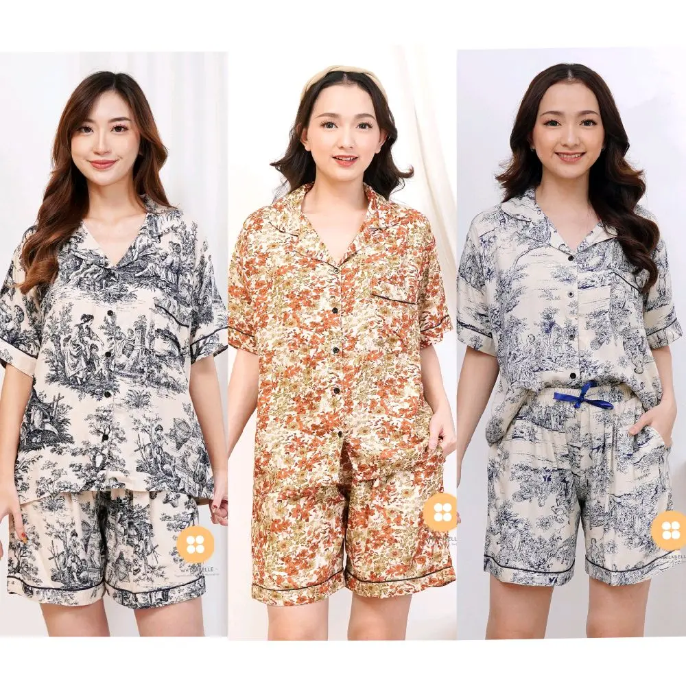 Setelan Piyama rayon Series Fit to M-XL