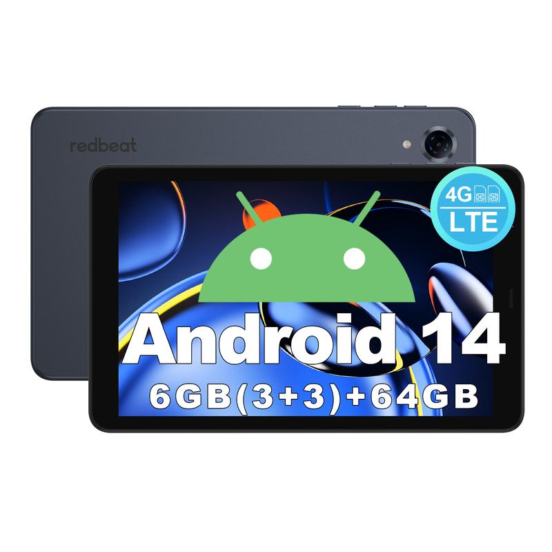 Redbeat C1 Tablet, 6（3+3）+64GB large memory, 4G Double Sim card tablet ...