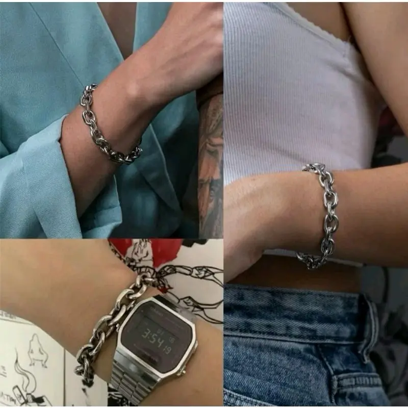 Gelang Rantai Titanium Anti Karat dan Tidak Luntur 1