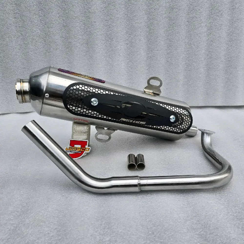 Knalpot Standar Racing 26-28mm Tameng Yin-Yang Original JIMSCO Vario Nmax Aerox PCX Beat Scoopy Mio Lexi Motorcycle Laser