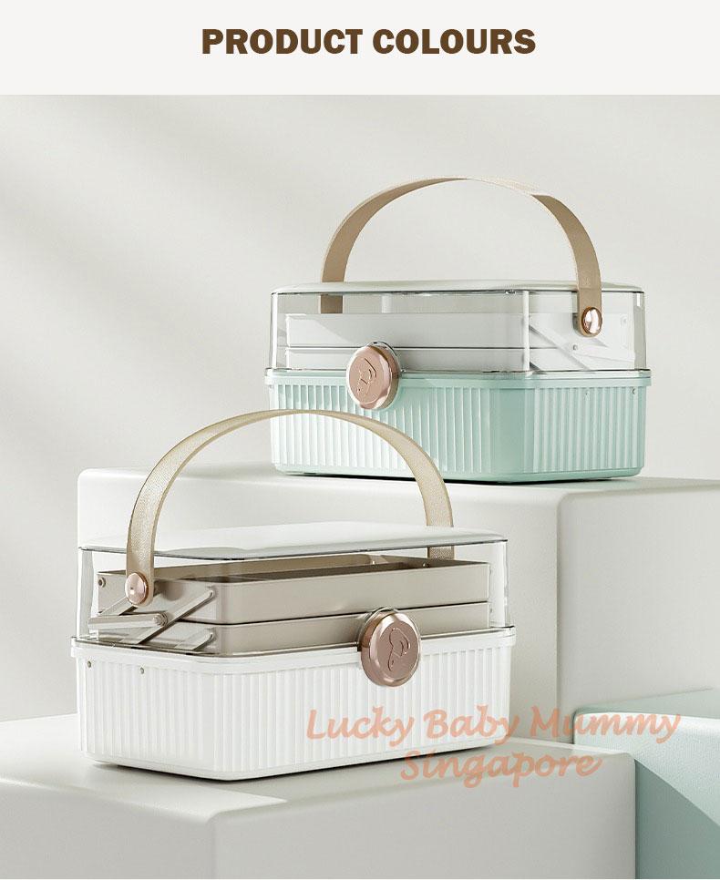 Product Introduction of Minimalist First Aid Storage Box 3 Tier Multi-purpose Clear Medicine Tool Box Container Large Capacity Organiser 12