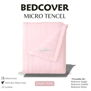 Konico Bedcover Sprei hotel 160 180 200 bahan MIKRO TENSEL ( tanpa Sprei )