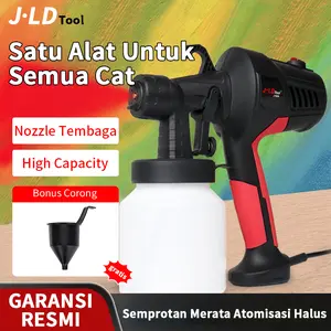 JLD Paint Sprayer Adjustable Nozzle Electric 800ML Spray Gun With High Capacity Water Tank 3 Spray Pattern Alat Semprot Semprotan Cat Listrik