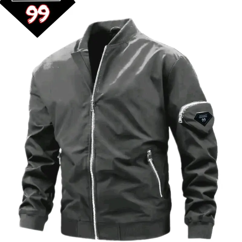 jaket bomber parasut waterfroof jaket bomber pria terbaru jaket motor cocok untuk bepergian jauh tidak tembus air dan angin Tebal 2