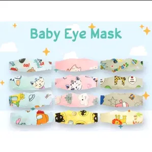 Baby eye mask/penutup mata jemur bayi bahan lembut bermotif