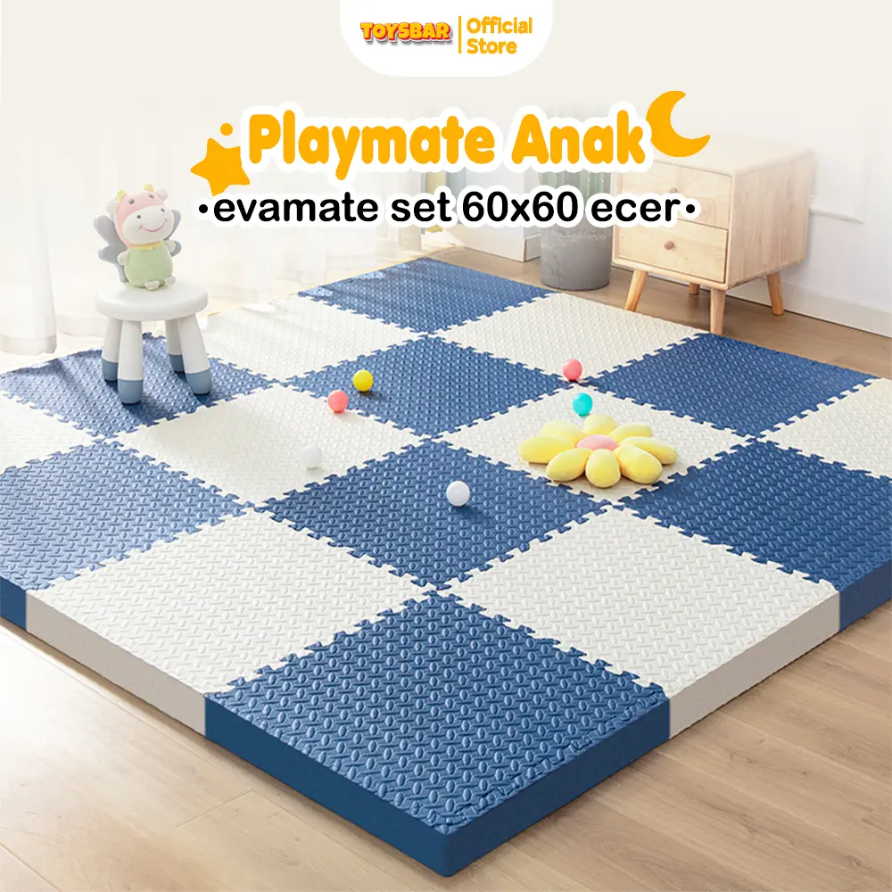 Playmat Aimi Bayi Puzzle Karpet Alas Penjaga Bermain Baby 60X60 ECER Puzzle EvaMate ECERAN