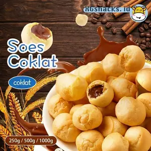 HALAL COD Soes Coklat Cokelat/strawberry/ 500g/1kg /Update kemasan terbaru / merek baru/Malona/ mix rasa/halal Kue Sus Kering Isi soes coklat lumer 1 kgr Enak Murah （Cemilan keluarga, cocok untuk dewasa dan anak-anak） Chocolate Food Makanan Snack Manis