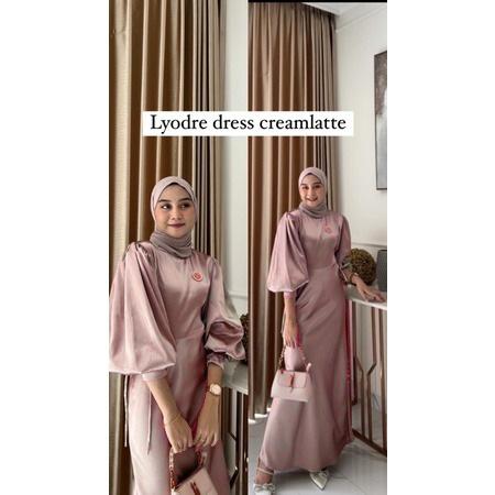 ANESKA-FUJI DRESS SATIN SILK PREMIUM ONESET DRESS WANITA CANTIK MEWAH KONDANGAN 5