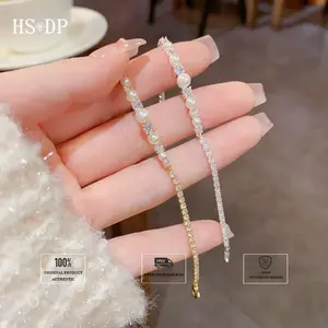 HS.DP-Gelang mutiara bergaya Jepang dan Korea yang lembut dan serbaguna untuk wanita, dengan kemewahan ringan yang unik, kesan indah dan mewah, serta kilauan yang luar biasa.