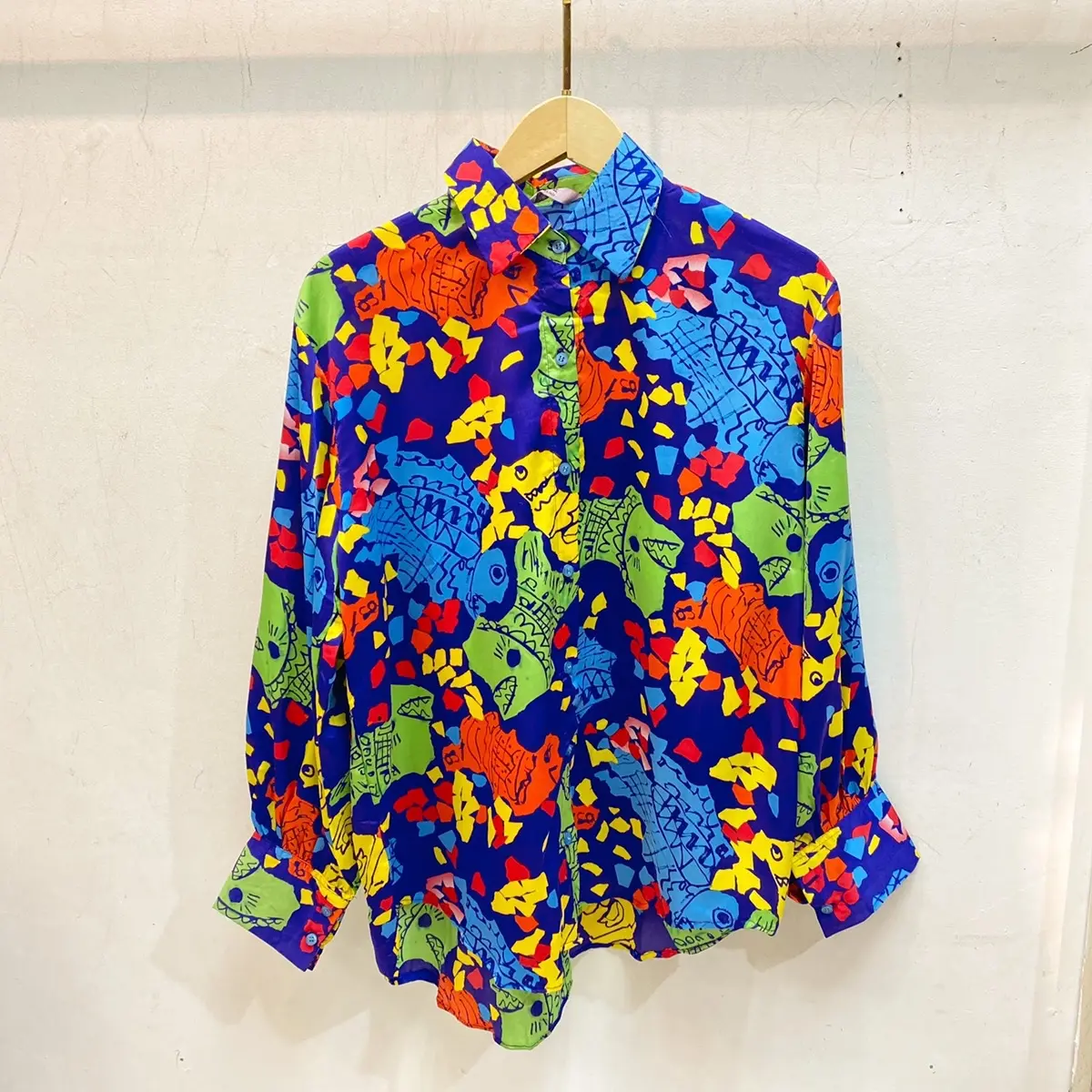 Kemeja long sleeveed silk casual panjang atasan wanita