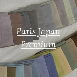 KAIN Kerudung Paris Voile Premium Japan | Bahan Segiempat - Square, Muslim harga untuk 1 kain kerudung ukuran 1.15mtr (hanya kain saja)