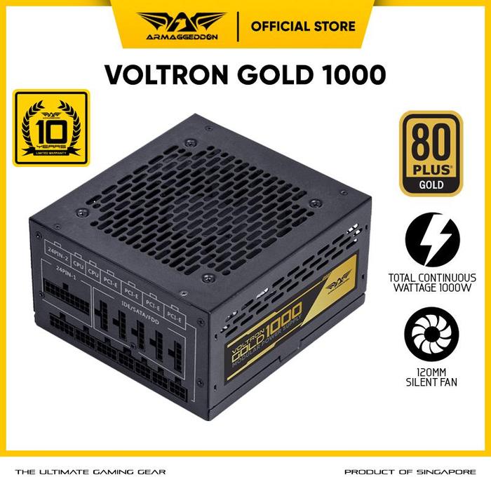 Gambar PowerSupply Armaggeddon Voltron 1000 80+ - PSU 1000w - Power Supply 80+ dari JNC KOMPUTER Kota Administrasi Jakarta Pusat Tokopedia
