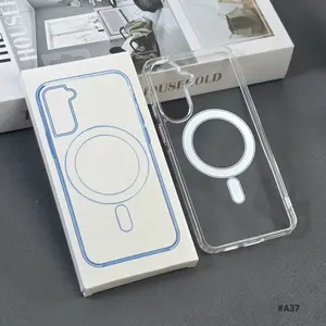 Magsafe Clear Case Kompatibel for S4msung A57 A37 A05 A05S A06 4G 5G A07 A14 A15 A17 A16 M16 A24 A25 A26 5G A34 A35 A36 5G A54 A55 A56 5G Magnetic Magsafe Clear Wireless Charging CM-01